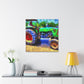 Tractor in Impressionism - Canvas