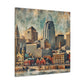 Cincy: Vibrant Urban Mosaic - Canvas