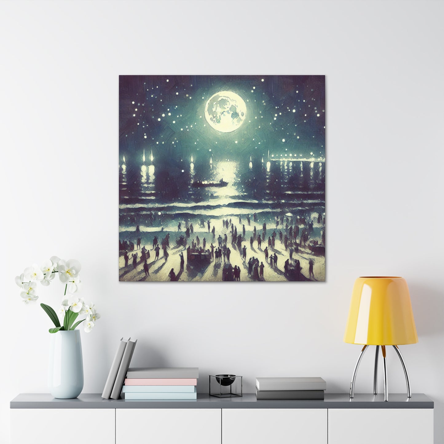 Luminous Coastal Revelry - Canvas