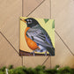 "Glamorous American Robins" - Canvas