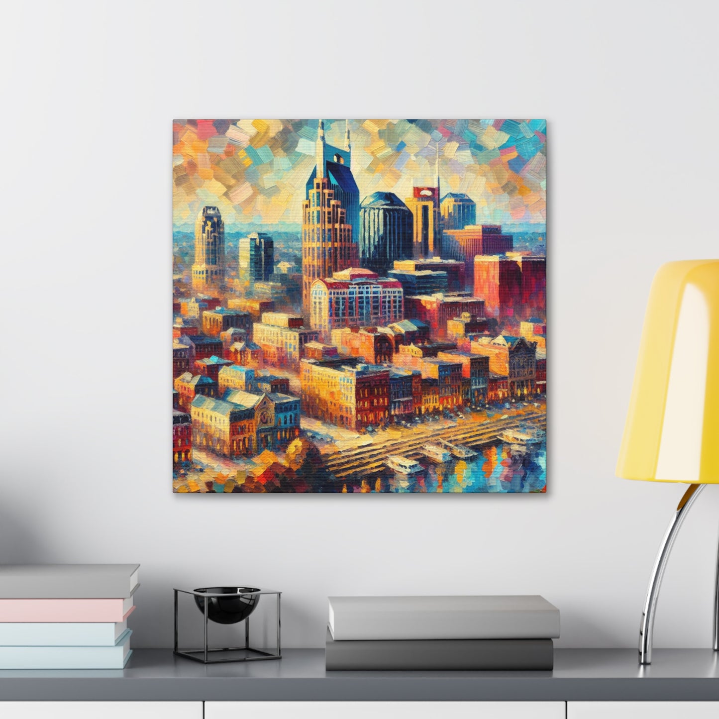 Golden Hues of Nashville - Canvas