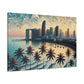 "Sunset Serenity in Miami" - Canvas