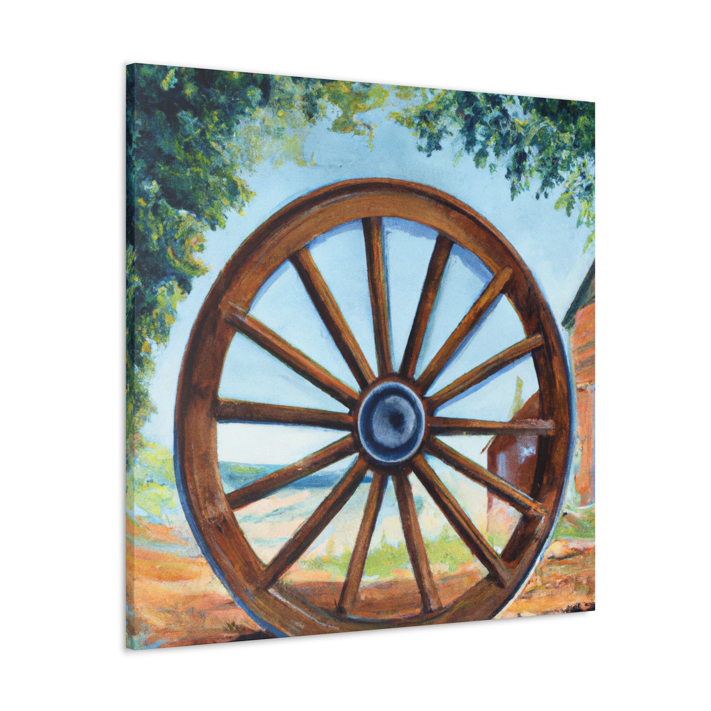 "Wheels of Progress Shine" - Canvas