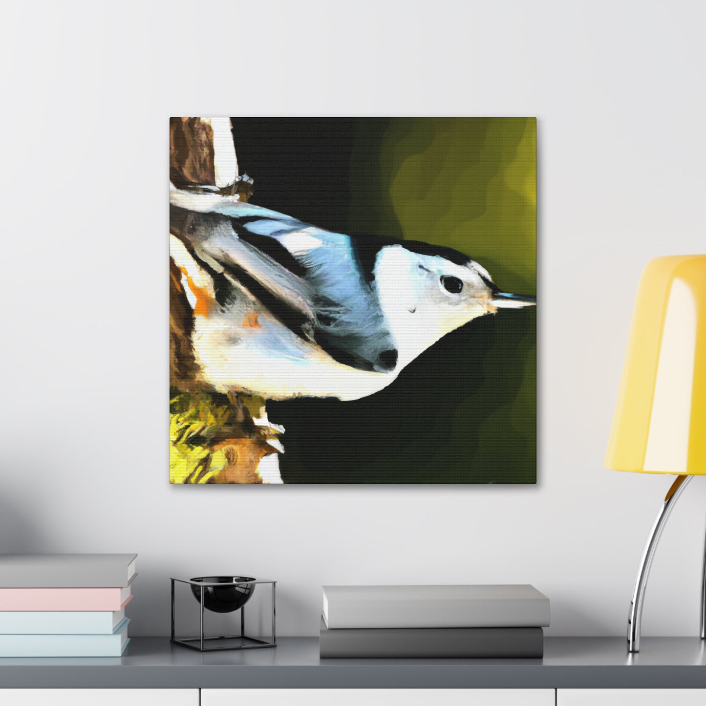 "White Breasted Nuthatch" - Canvas