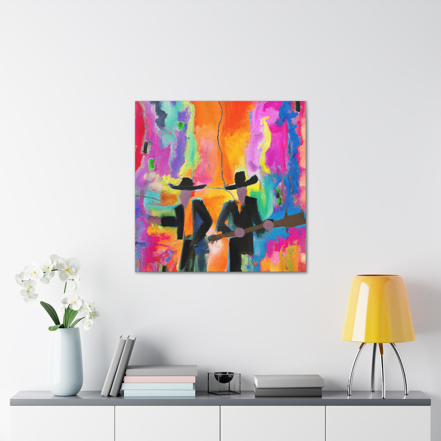 "Picket Line Protestors" - Canvas