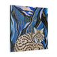 "Bobcat in Art Deco" - Canvas