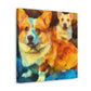 Corgi in Impressionism - Canvas