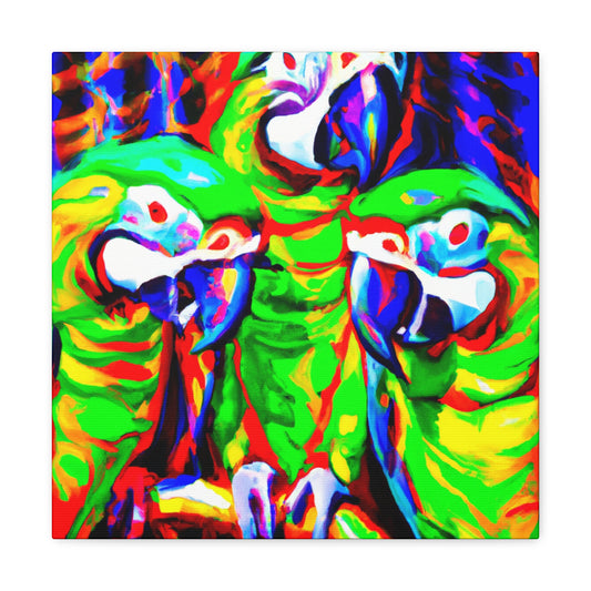 Parrots of the Amazon - Canvas