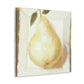 Pear in Soft Hues. - Canvas