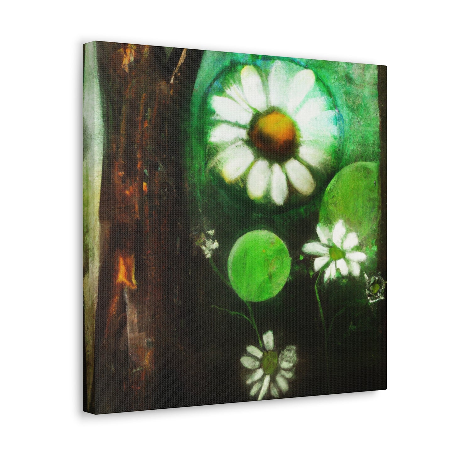 Daisy in Pristine Bloom - Canvas