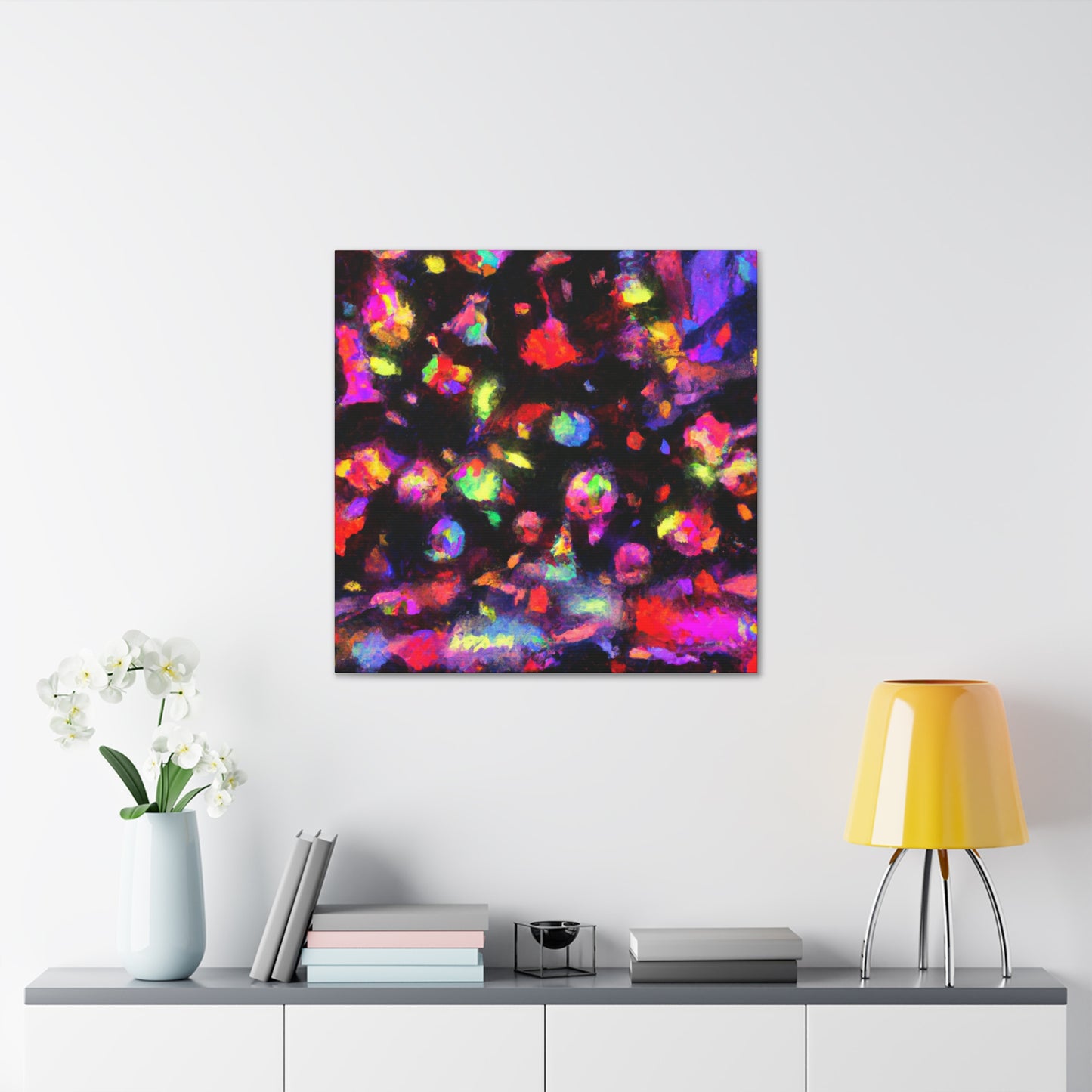 "Christmas Lights Impressionism" - Canvas