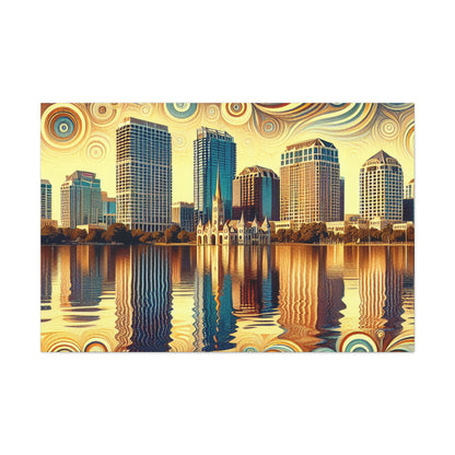 Sunlit Serenity: Orlando Reverie - Canvas