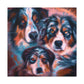 "Aussie Shepherd Surrealism" - Canvas