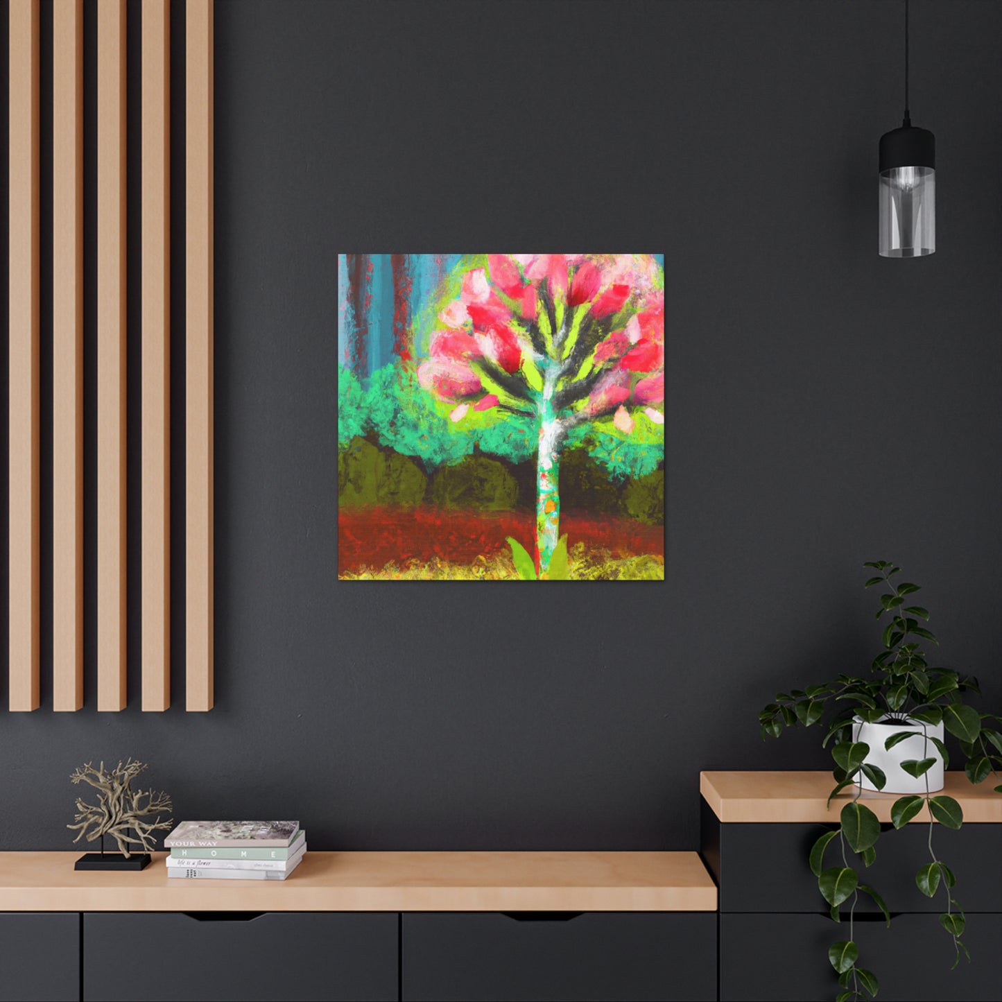 "Dogwood at Dusk Sky" - Canvas