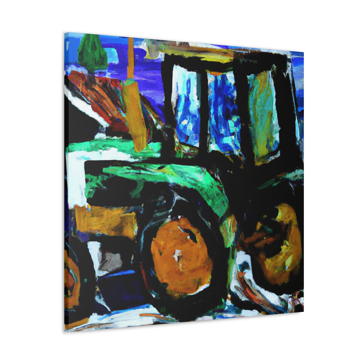 "Tractor in Bloomfield" - Canvas