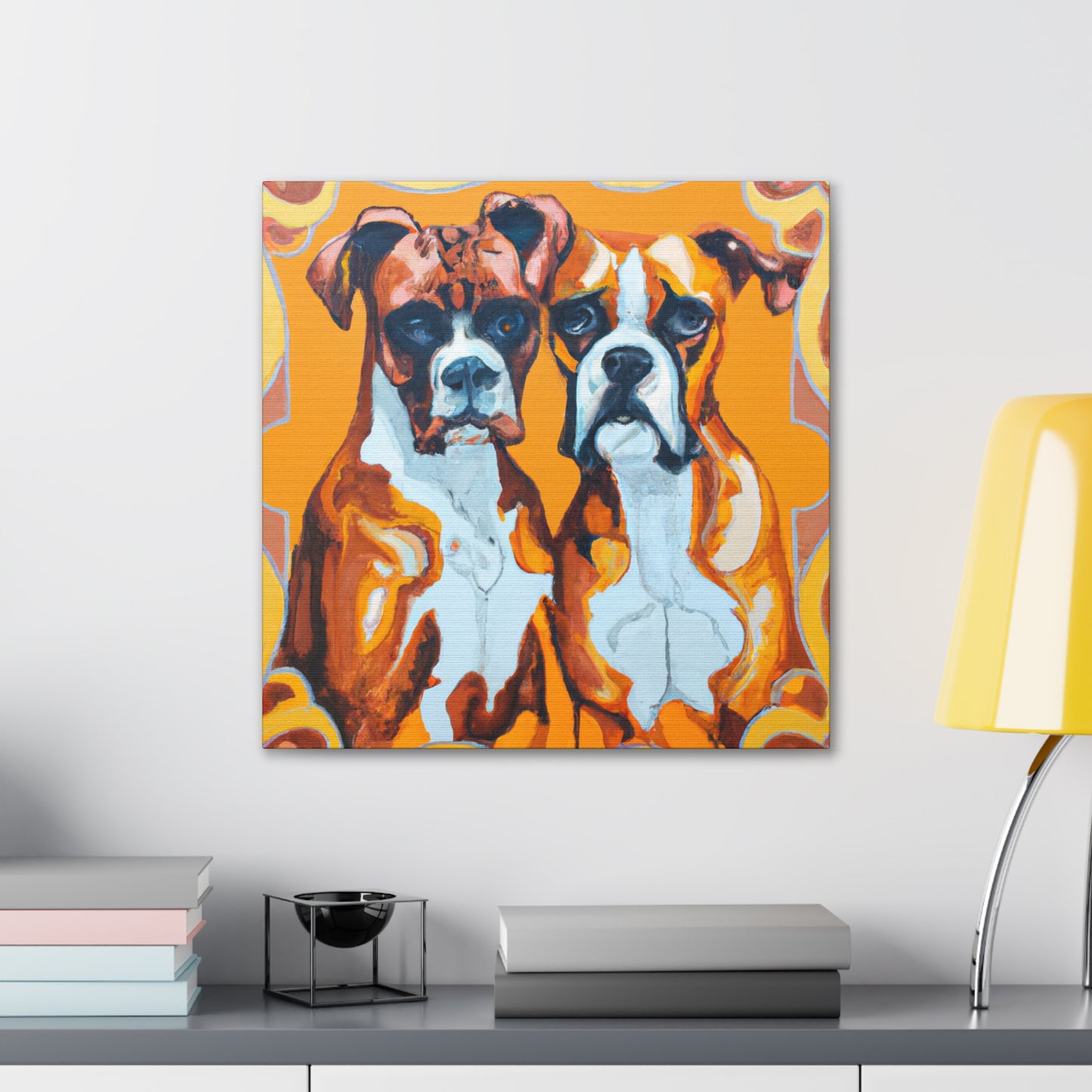 "Boxers in Motion Blur" - Canvas