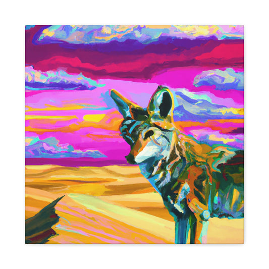 "Coyote in Pop Art" - Canvas