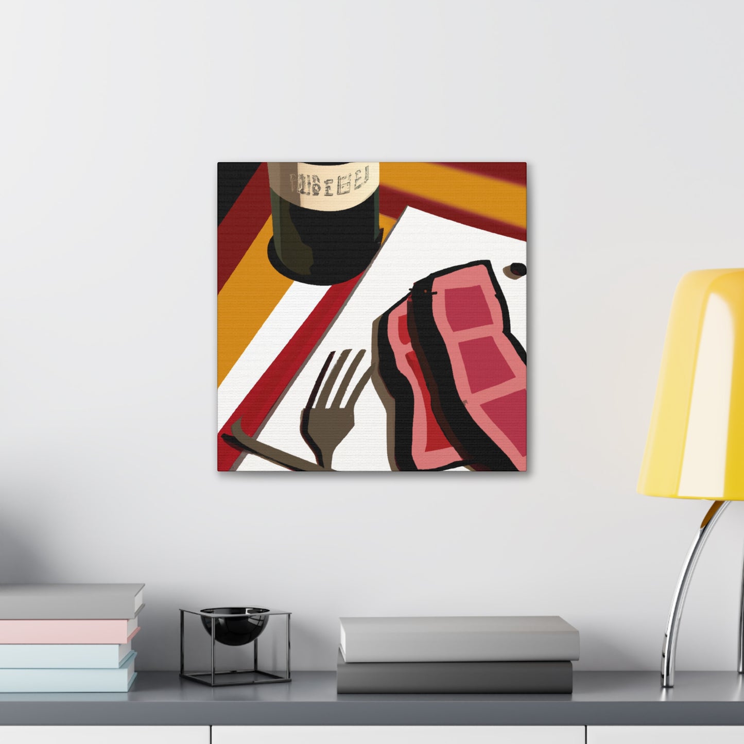 "Steak Supper Chic" - Canvas