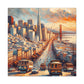 Golden City Horizon - Canvas