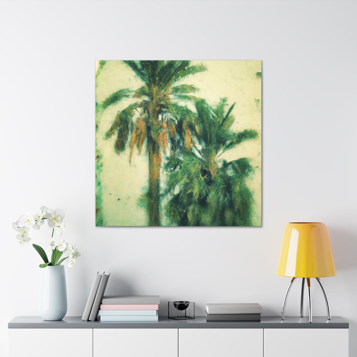 Palm Trees in Louvre - Canvas