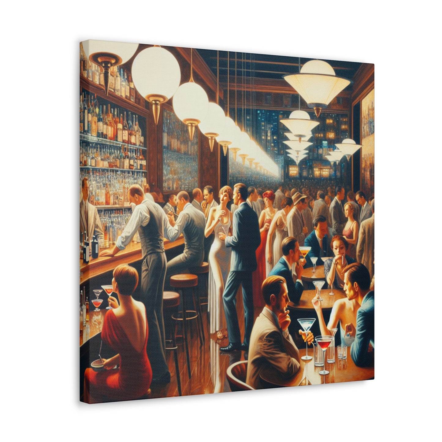 "The Mixologist's Renaissance Revelry" - Canvas