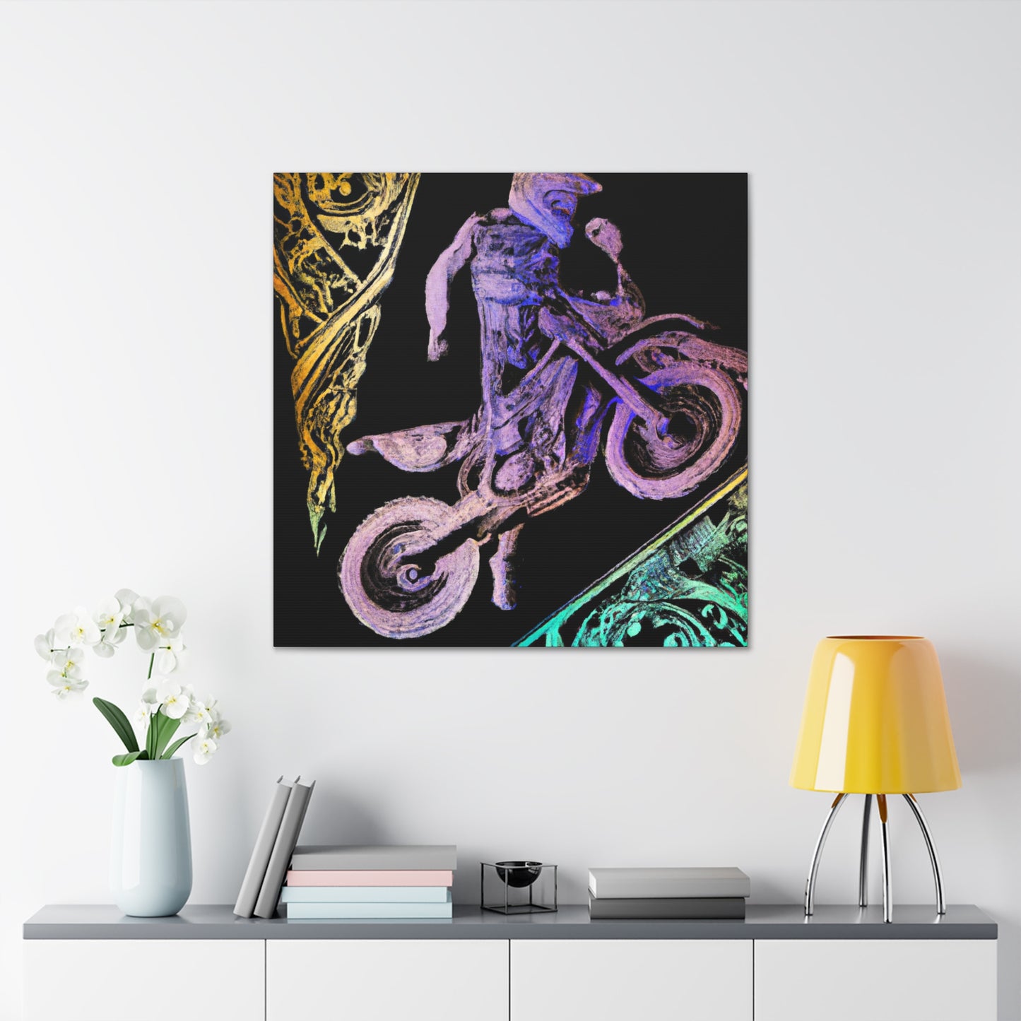 "Motocross inSplendor" - Canvas