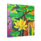 Lotus in Bloom Splendor - Canvas