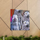 African Greys Sunset - Canvas