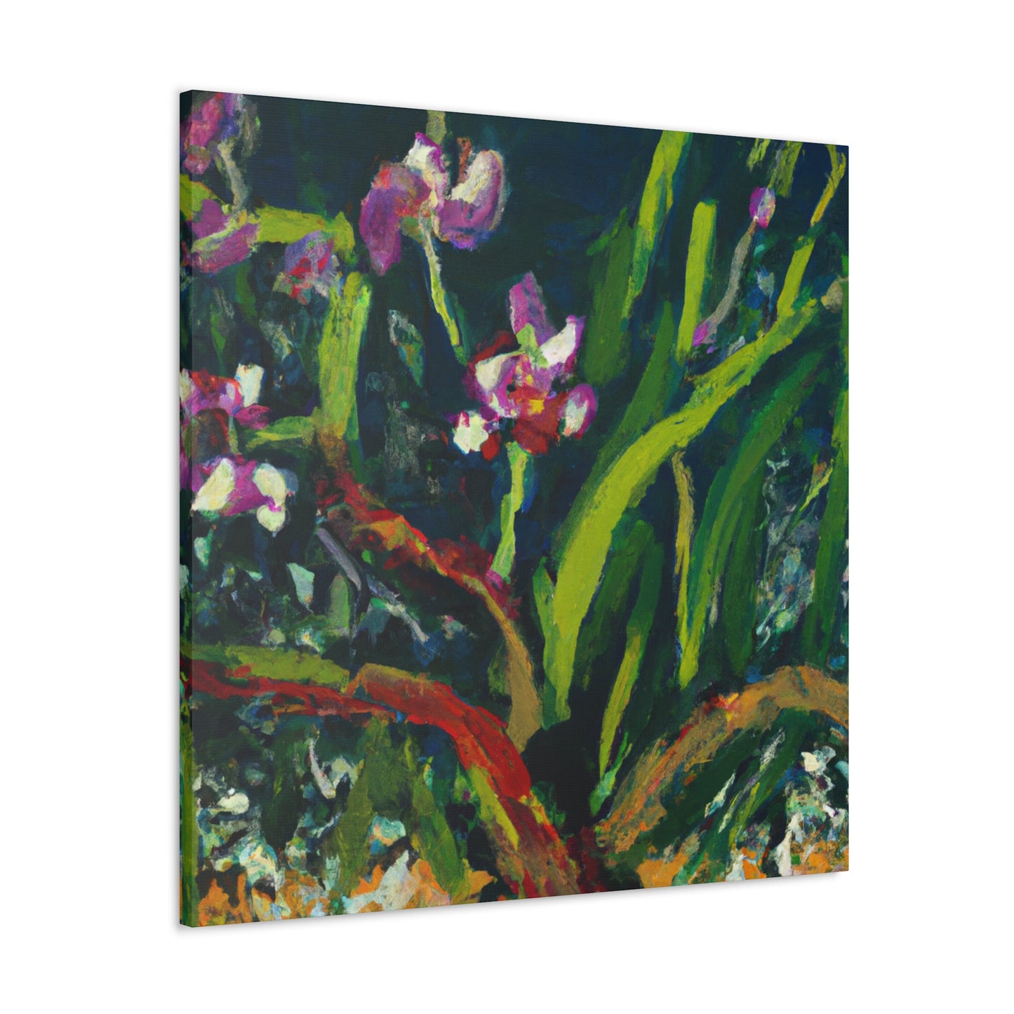 "Orchid in Moonlight Glow" - Canvas