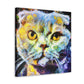 Scottish Fold Impasto - Canvas