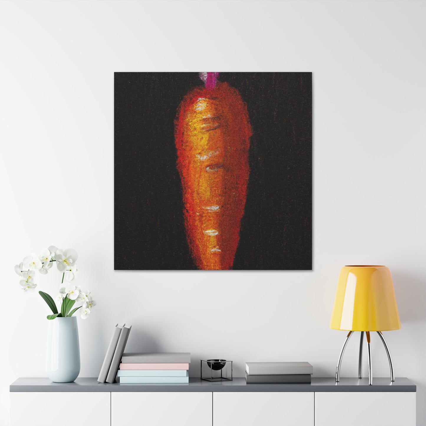 "Carrot Abstract Expressionism" - Canvas