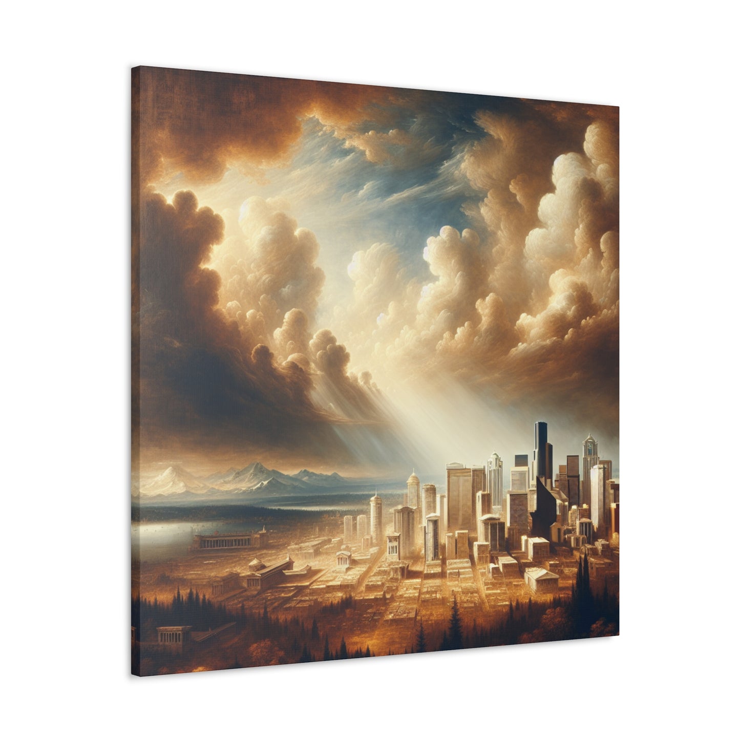 Emerald City's Renaissance Dreams - Canvas