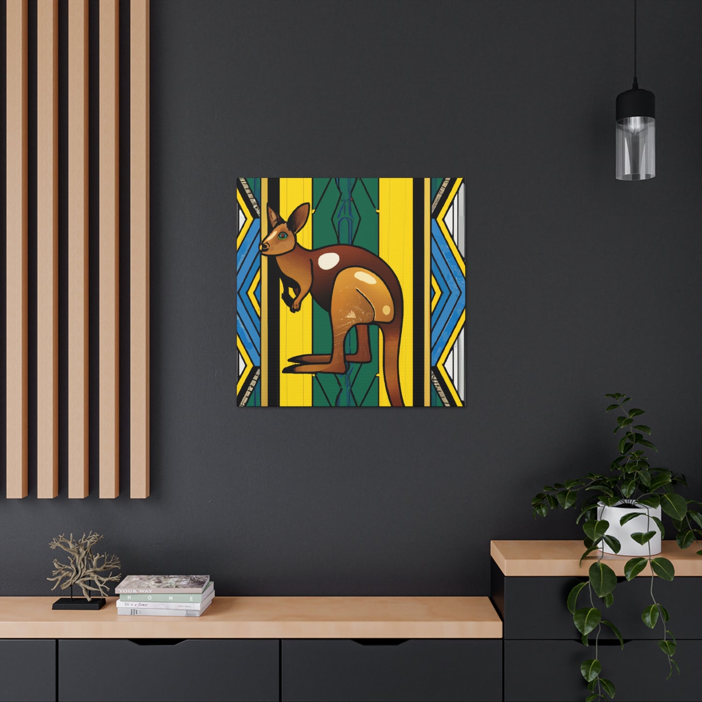 "Wallaby's Art Deco Drive" - Canvas