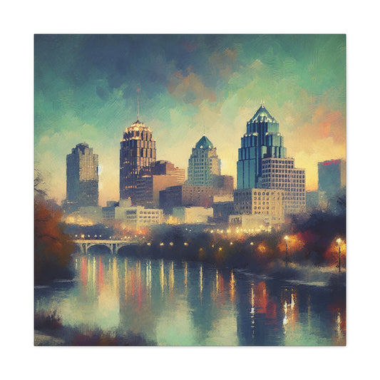 "Vibrant Serenity of San Antonio" - Canvas