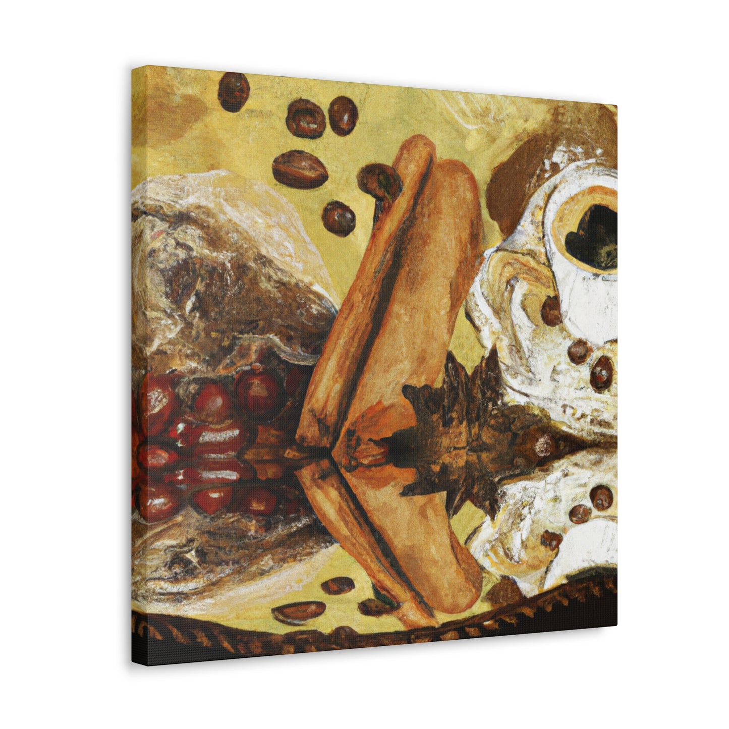 Coffee Drinking Beauty - Canvas