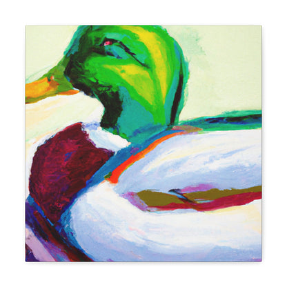 Mallard Duck Reflection - Canvas