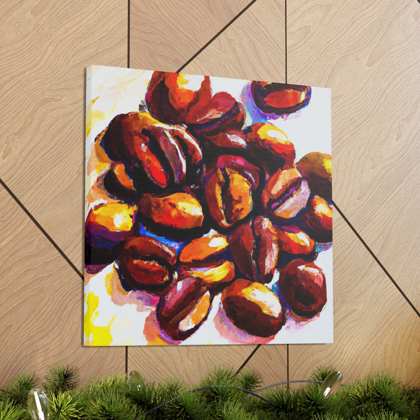 Cup of Coffee Beans - Canvas