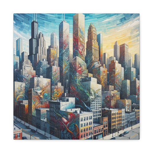 Windy City Mosaic Masterpiece - Canvas