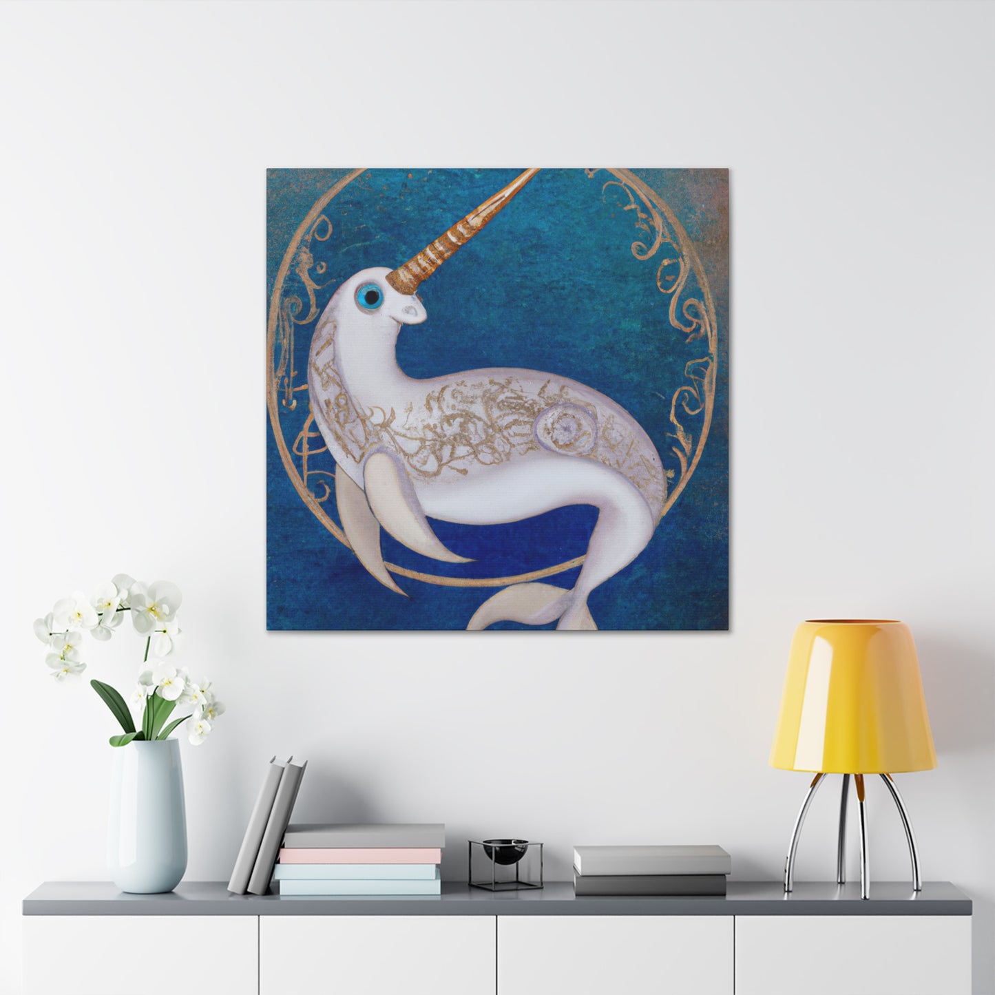 "The Majestic Narwhal" - Canvas