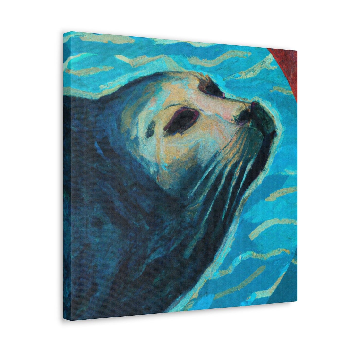 "Seal in Art Deco" - Canvas