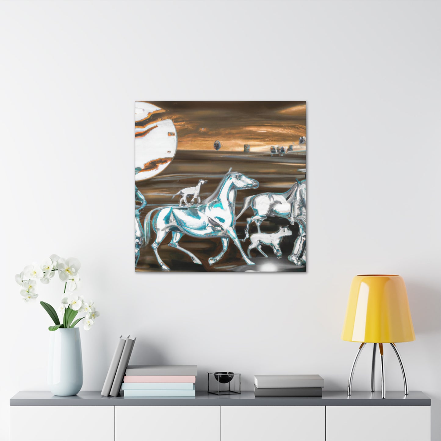 Cowboy Herd Dreamscape - Canvas