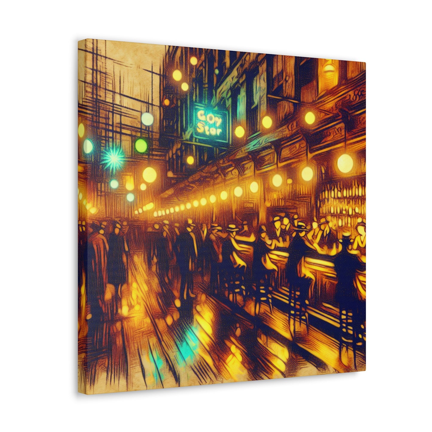 Prohibition's Hidden Revelry - Canvas