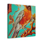 "American Robin's Songbird Symphony" - Canvas