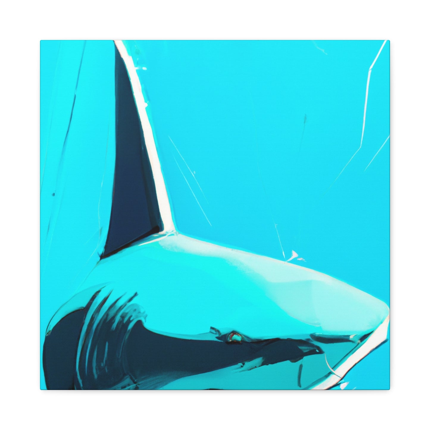 "Shark in the Abstract" - Canvas