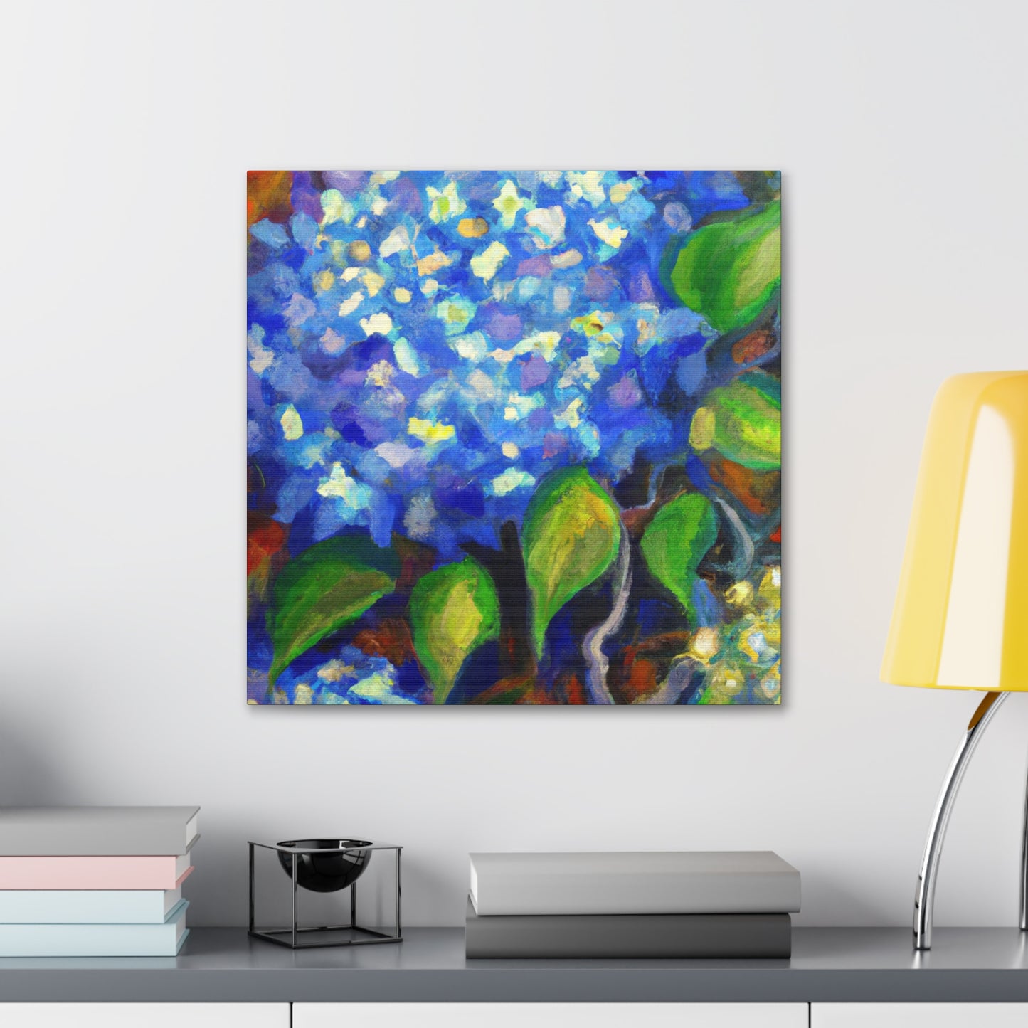 "Hydrangea's Splendid Bloom" - Canvas