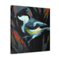 Tufted Titmouse Fauvism - Canvas