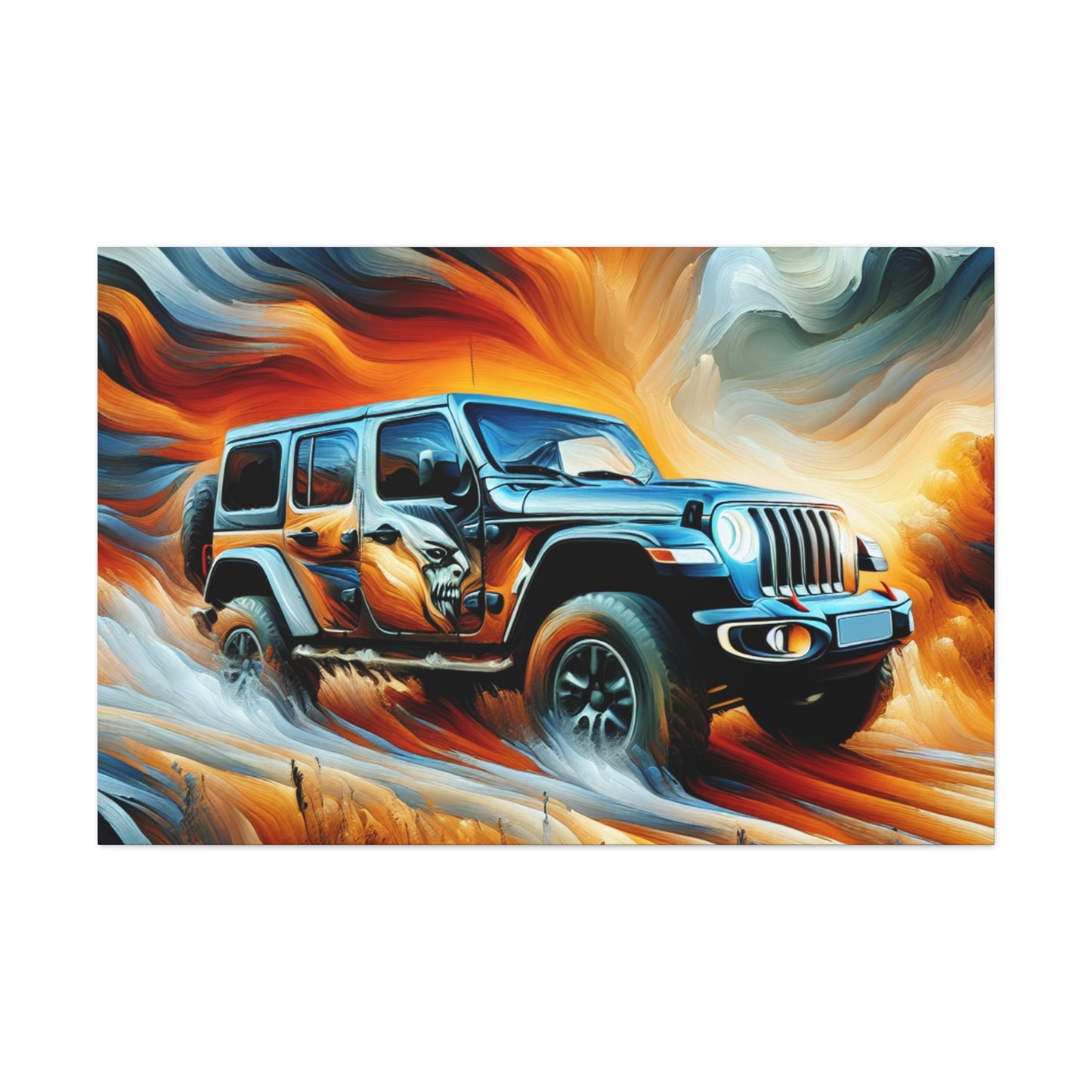 "Mystical Jeep Dreamscape" - Canvas