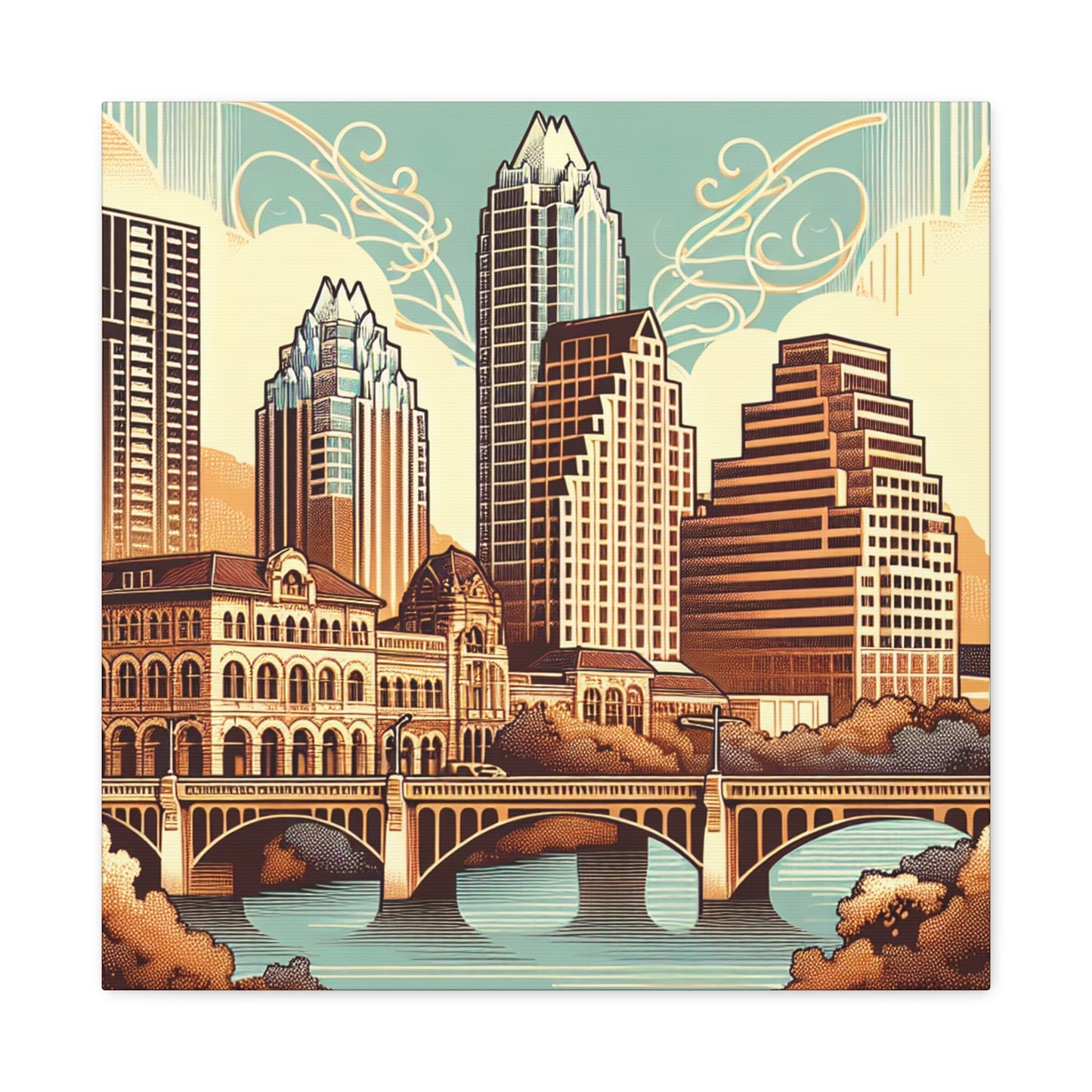 "Enchanting Austin Elegance" - Canvas