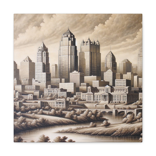 "City Symphony's Renaissance Splendor" - Canvas