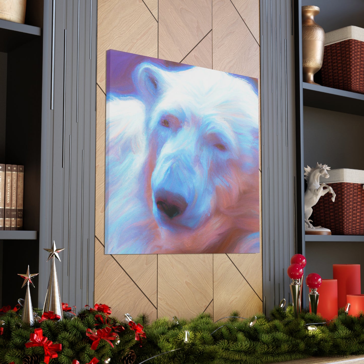 Polar Bear Impressionism - Canvas